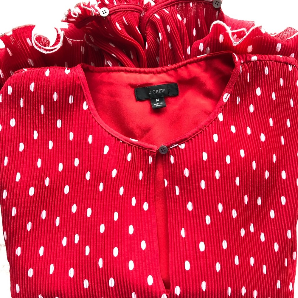 Chiffon Ruffled Blouse J Crew